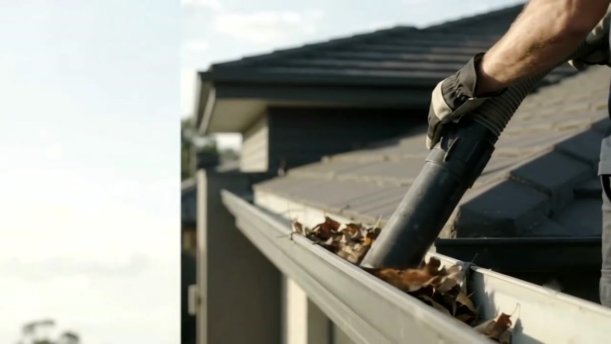 Canberra Gutter Vacuum service vehicle and vacuum equipment on site in Canberra